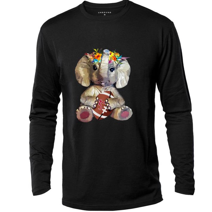 Funny Alabama Crimson Tide Elephant Flower shirt