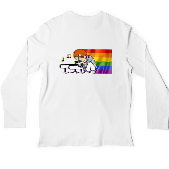 Funny LGBT Elton John and piano Rocketman shirt