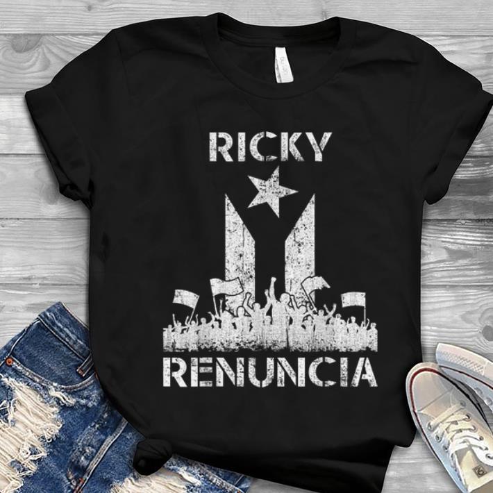 Funny Ricky Renuncia Bandera Negra Puerto Rico Boricua Flag hoodie