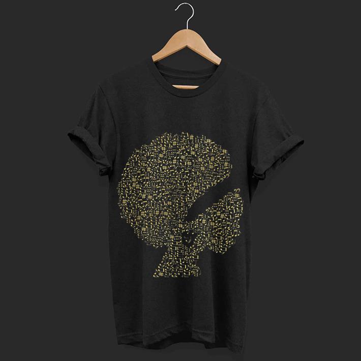  Hot Afro Jazz Diva Melanin Gold Music shirt