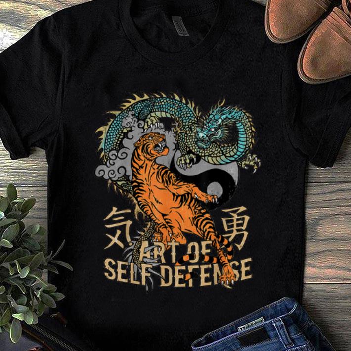 Hot Art Of Self Defense Yin Yang Tiger and Dragon shirt
