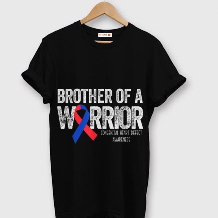  Hot Brother Of A Warrior Congenital Heart Deffct Awareness shirt