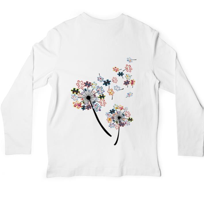 Hot Dandelion Puzzle Pieces Autism Awareness shirt
