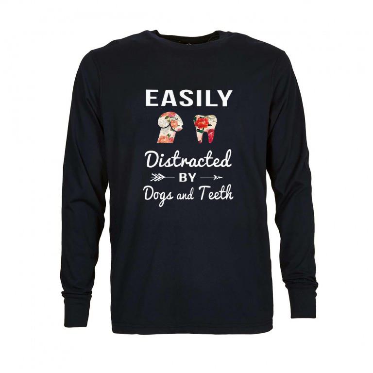 Hot Dickhead Easily distracted by dogs and teeth shirt