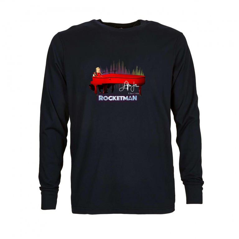 Hot Elton John playing red piano Rocketman signature shirt
