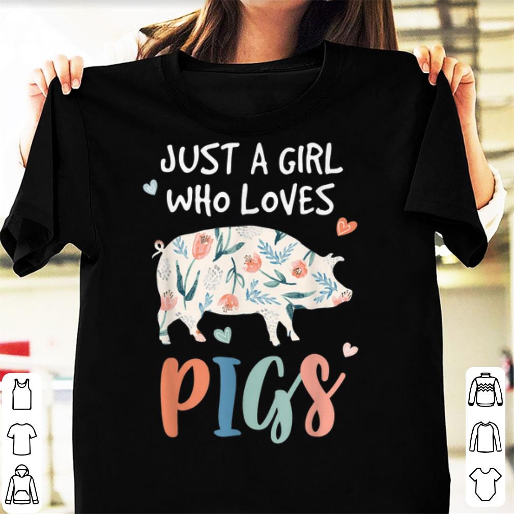 Hot Just A Girl Who Loves Pigs Cute Pig Lover shirt