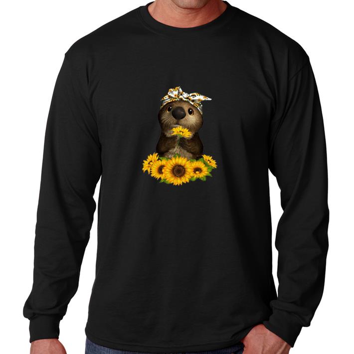 Hot Otter sunflowers shirt