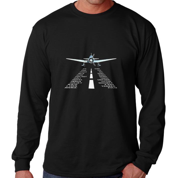 Hot Pilot Airplane Phonetic Alphabet shirt