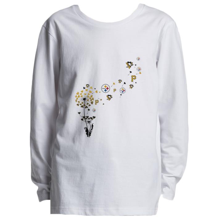Hot Pittsburgh Steeler Pittsburgh Pirates Pittsburgh Penguins dandelion shirt