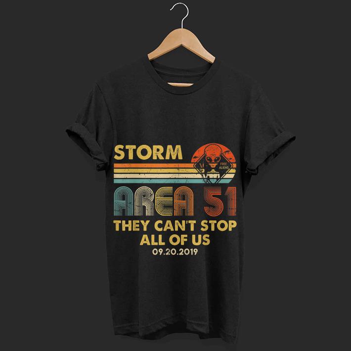  Hot Storm Area 51 Free Aliens they Can't Stop All Of Us Vintage shirt