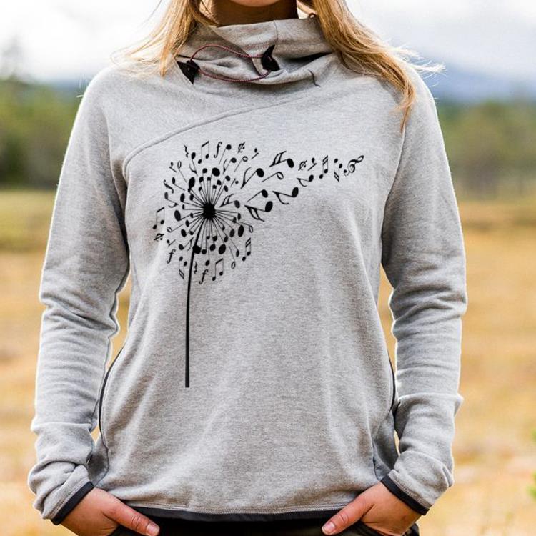 Lovely Dandelion Music Notes flower shirt