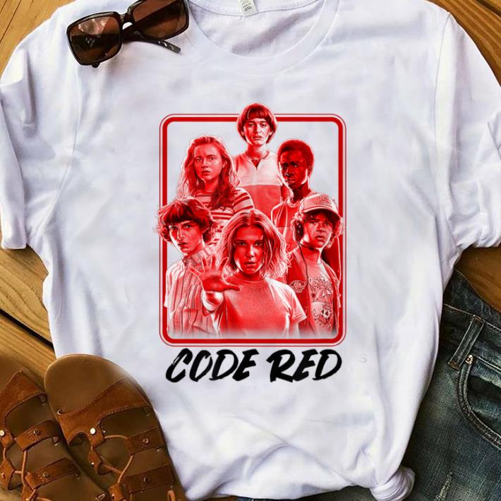  NIce Netflix Stranger Things 3 Code Red shirt
