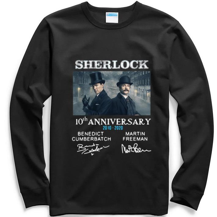 Nice Sherlock Holmes 10th Anniversary 2010-2020 Signatures shirt