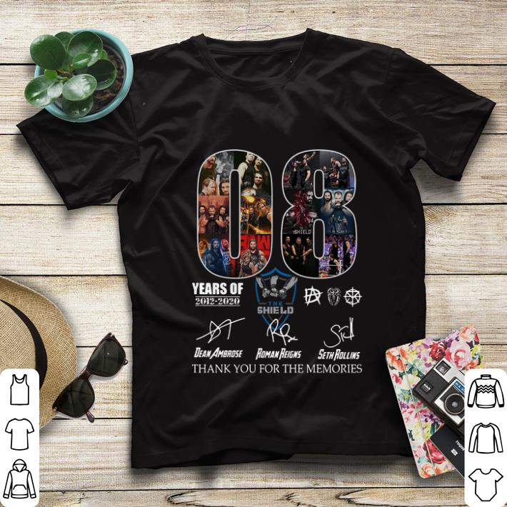 Official 08 years of The Shield thank you for the memories signatures shirt 5 Official 08 years of The Shield thank you for the memories signatures shirt