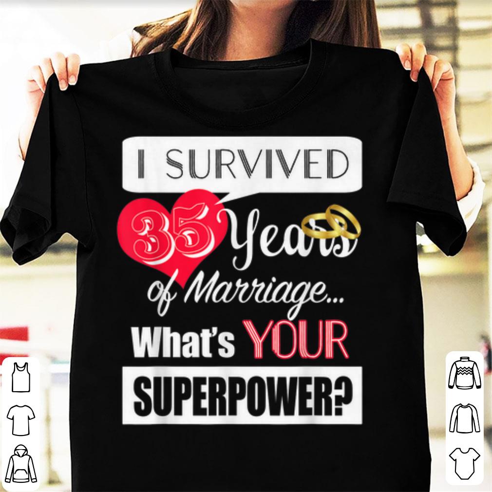 Official 35 Year Anniversary 35th Wedding Anniversary shirt
