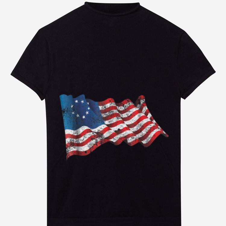 Official Betsy Ross Flag 13 Star Revolution 4th Of July Independence Day shirt