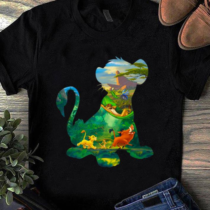 Official Disney Lion King Simba Silhouette Simba Timon And Pumbaa shirt