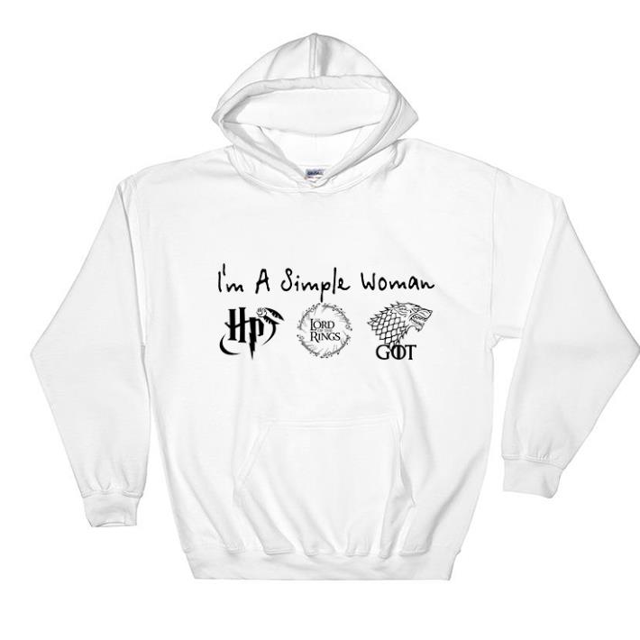 Official I'm A Simple Woman Harry Potter The Lord Of The Rings Game Of Thrones shirt 5 Official I'm A Simple Woman Harry Potter The Lord Of The Rings Game Of Thrones shirt