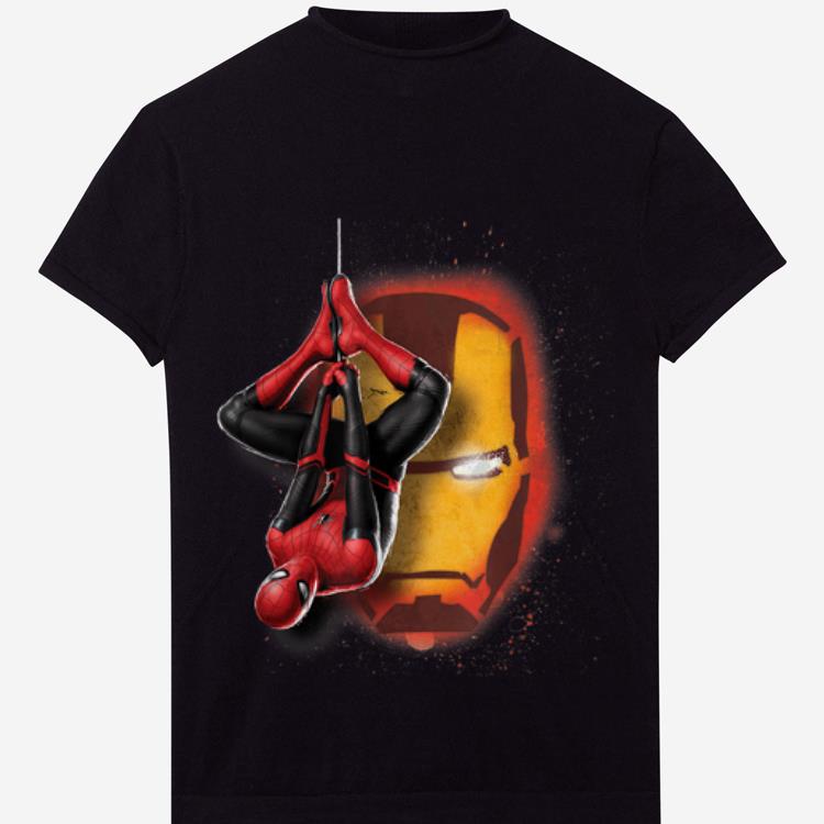Official Marvel Spider-Man New Suit Far From Home Iron Man Head shirt