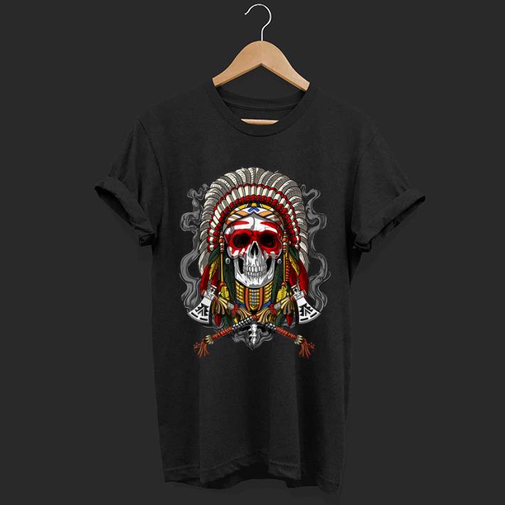 Official Native American Chief Skull Indian Headdress shirt