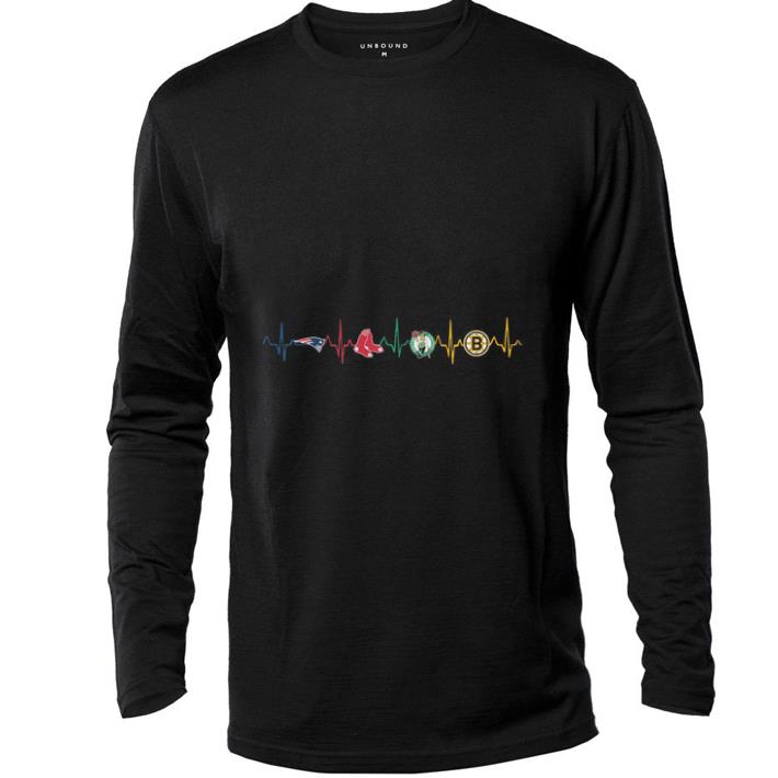 Official New England Patriots Boston Bruins Red Sox Celtics Heartbeat shirt 5 Official New England Patriots Boston Bruins Red Sox Celtics Heartbeat shirt