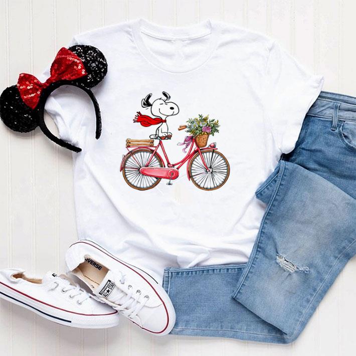 Official Snoopy and bicycle shirt 5 Official Snoopy and bicycle shirt