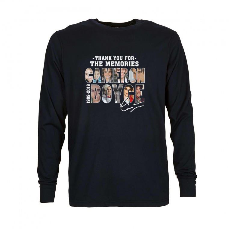 Official Thank you for the memories Cameron Boyce 1999-2019 signature shirt