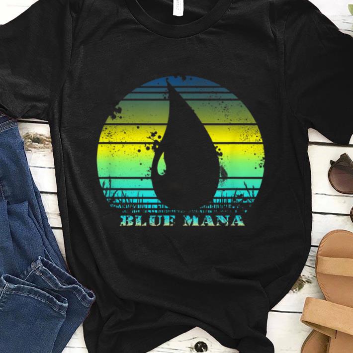 Official Vintage Gathering Of Magic Blue Mana 80s Game RPG shirt