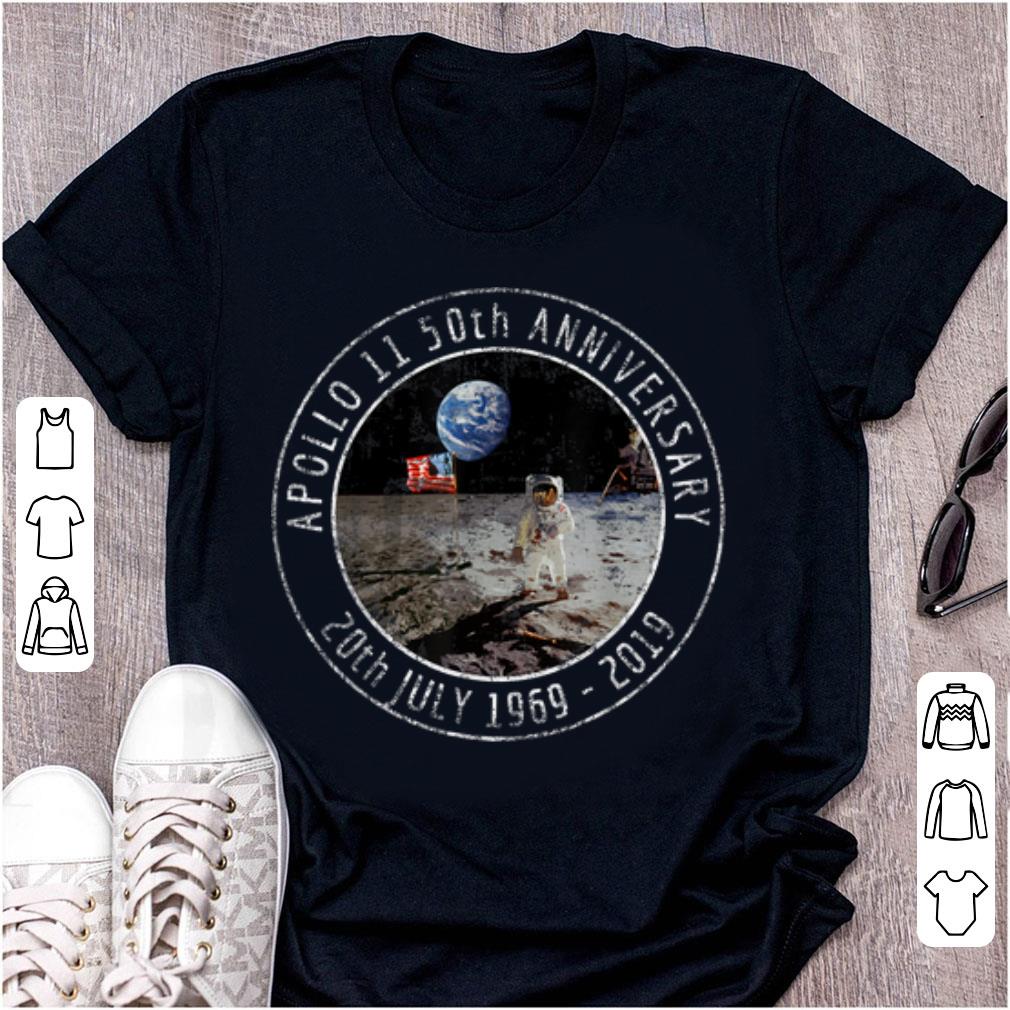 Original Apollo 11 50th Anniversary Moon Landing 1969 2019 Distressed Landed On The Moon shirt
