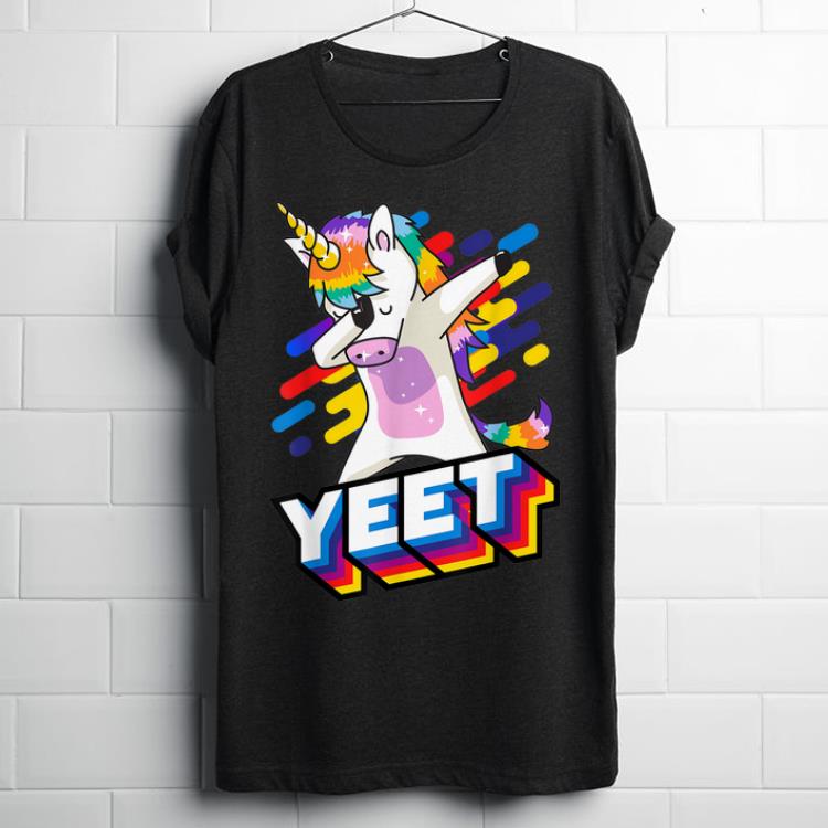 Original Celebration Yeet Colorful Dabbing Dancing Unicorn shirt