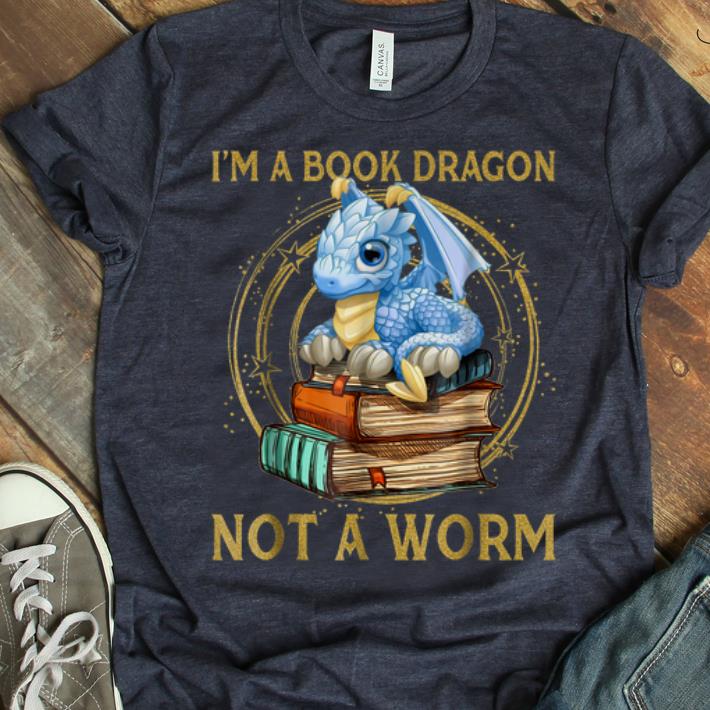 Original I'M A Book Dragon Not A Worm Gift For Men Women Kids shirt