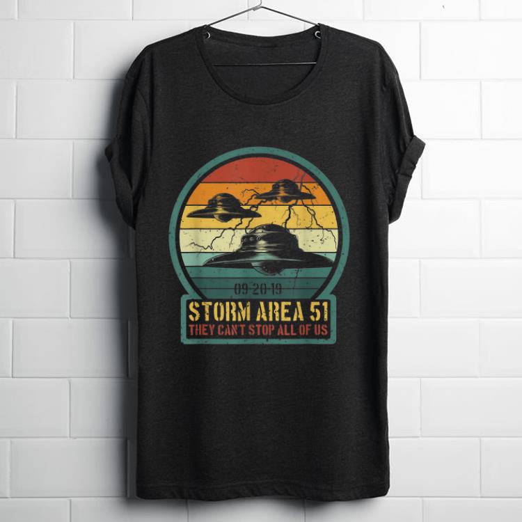 Original Retro Storm Area 51 Vintage Flying Saucer UFO shirt