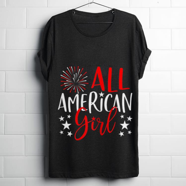  Premium 4th Of July All American Girl Fireworks Independence Day shirt