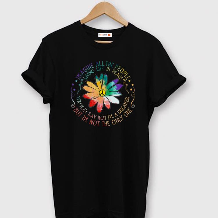 Premium All The People Imagine Living Life In Peace Hippie shirt