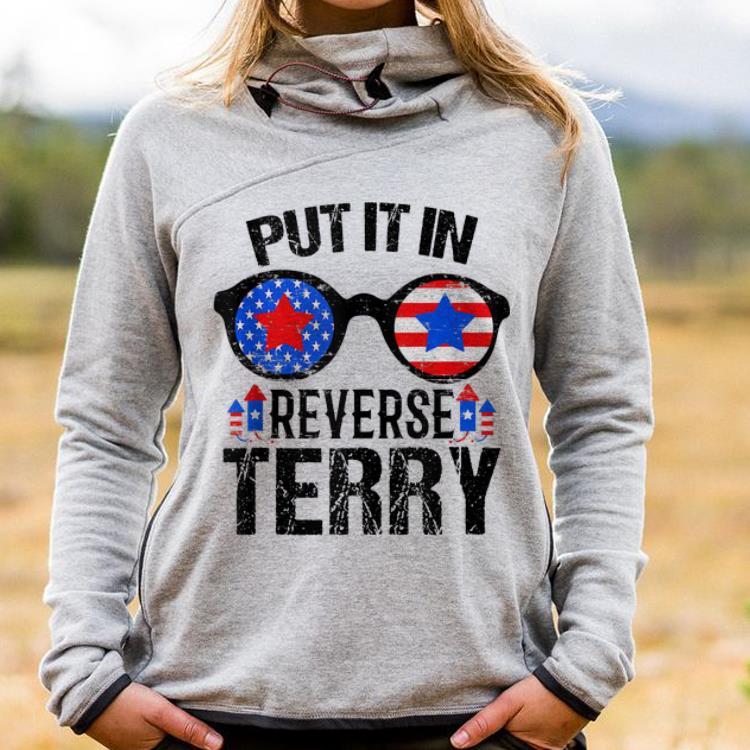 Premium Amrican Sunglass Put It in Reverse Terry Fireworks Independence Day shirt
