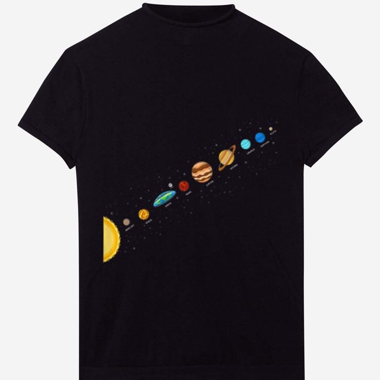 Premium Flat Earth Believers Solar System View Flat Earth Society shirt