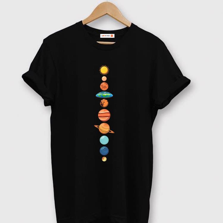 Premium Flat Earth Society Planet Solar System Earth Is Flat shirt