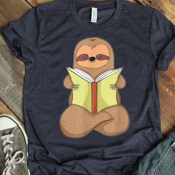 Premium Just A Cute Sloth Reading - Fun Lazy Slothful And Book Lover shirt