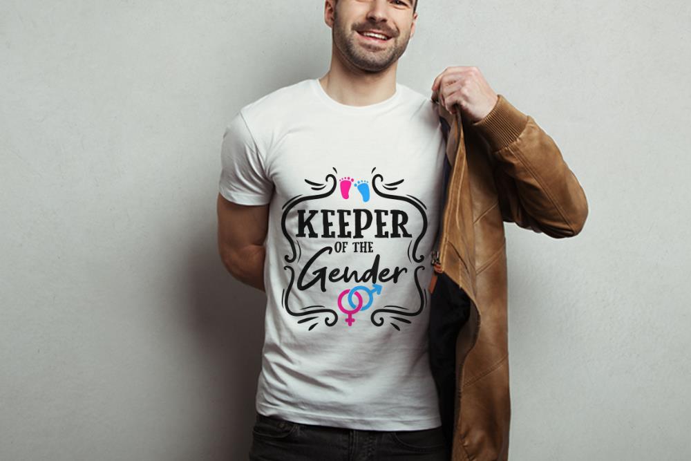 Premium Keeper Of The Gender Reveal Party Baby shirt