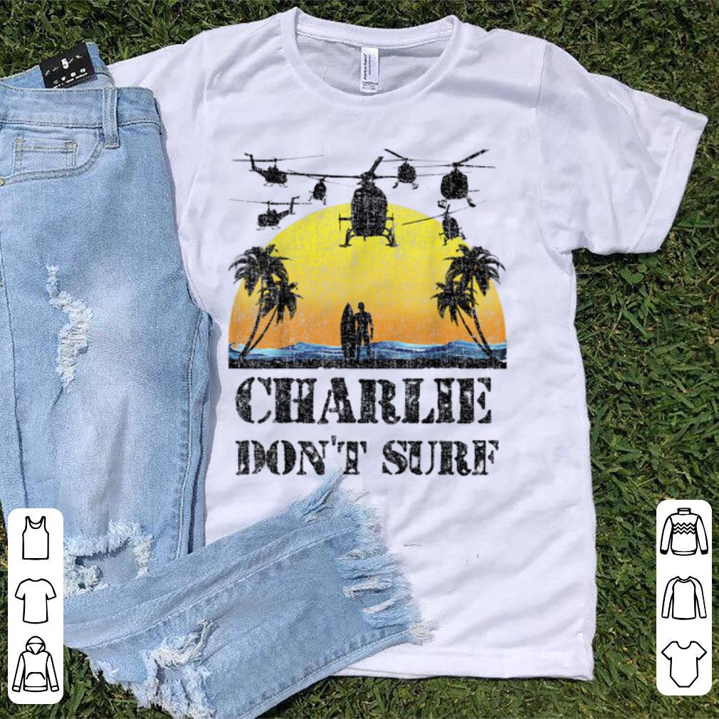 Premium Military Vietnam Vintage Charlie Dont Surf War Veteran shirt