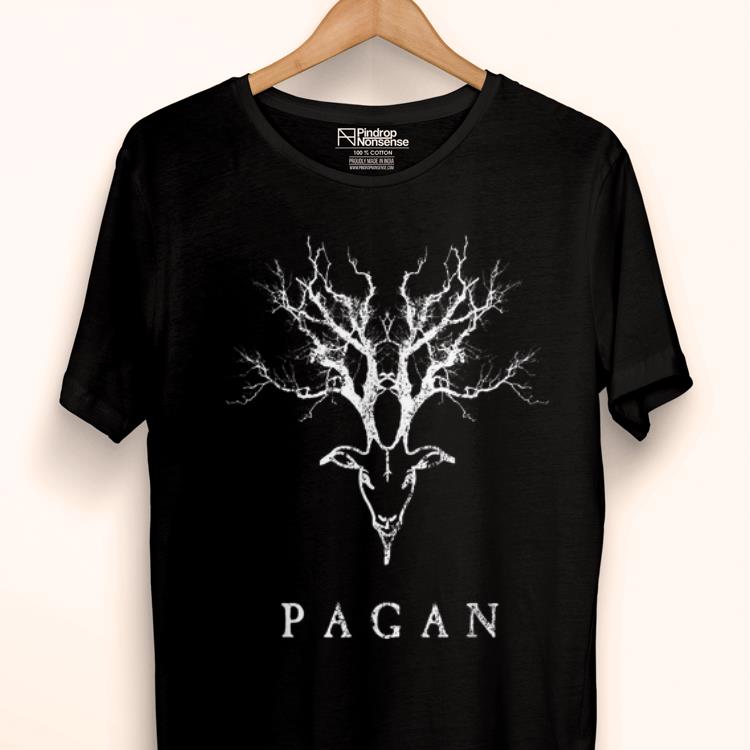 Premium Pagan Tree Horn Goat Distressed Vintage Thunder Style shirt