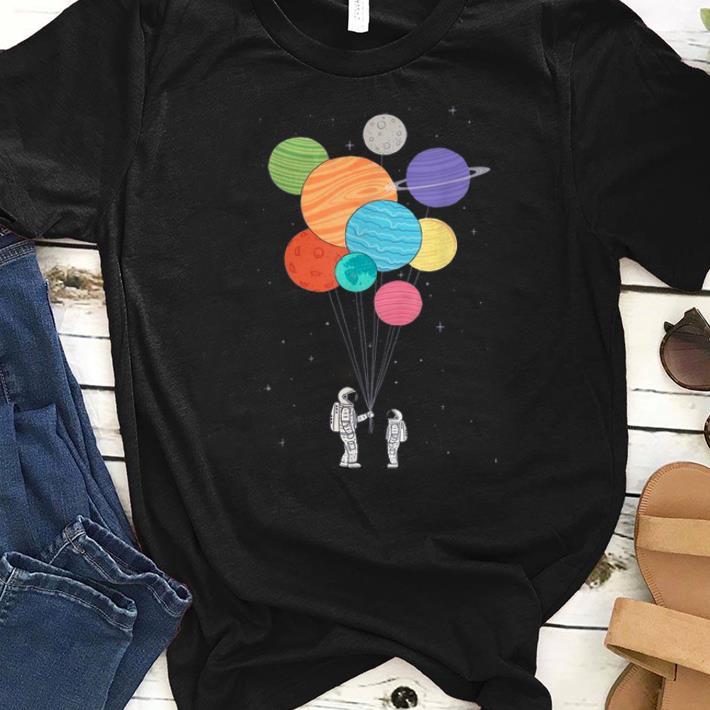 Premium Planet Balloons Atronaut And His Child shirt