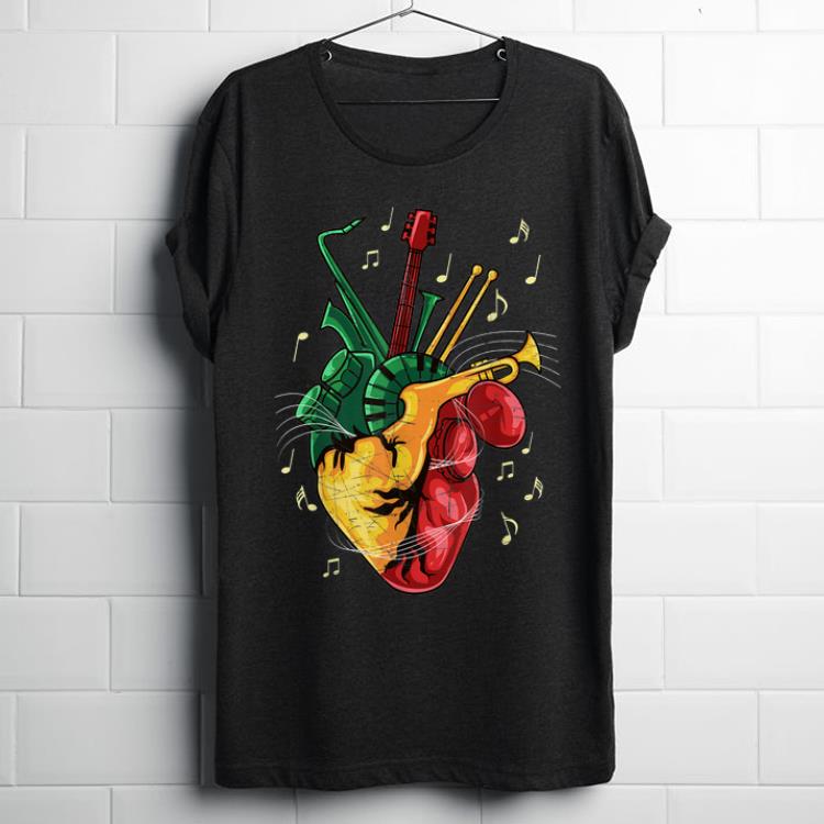 Premium Reggae Lover Jamaican Heart Reggae Music Rastafari shirt