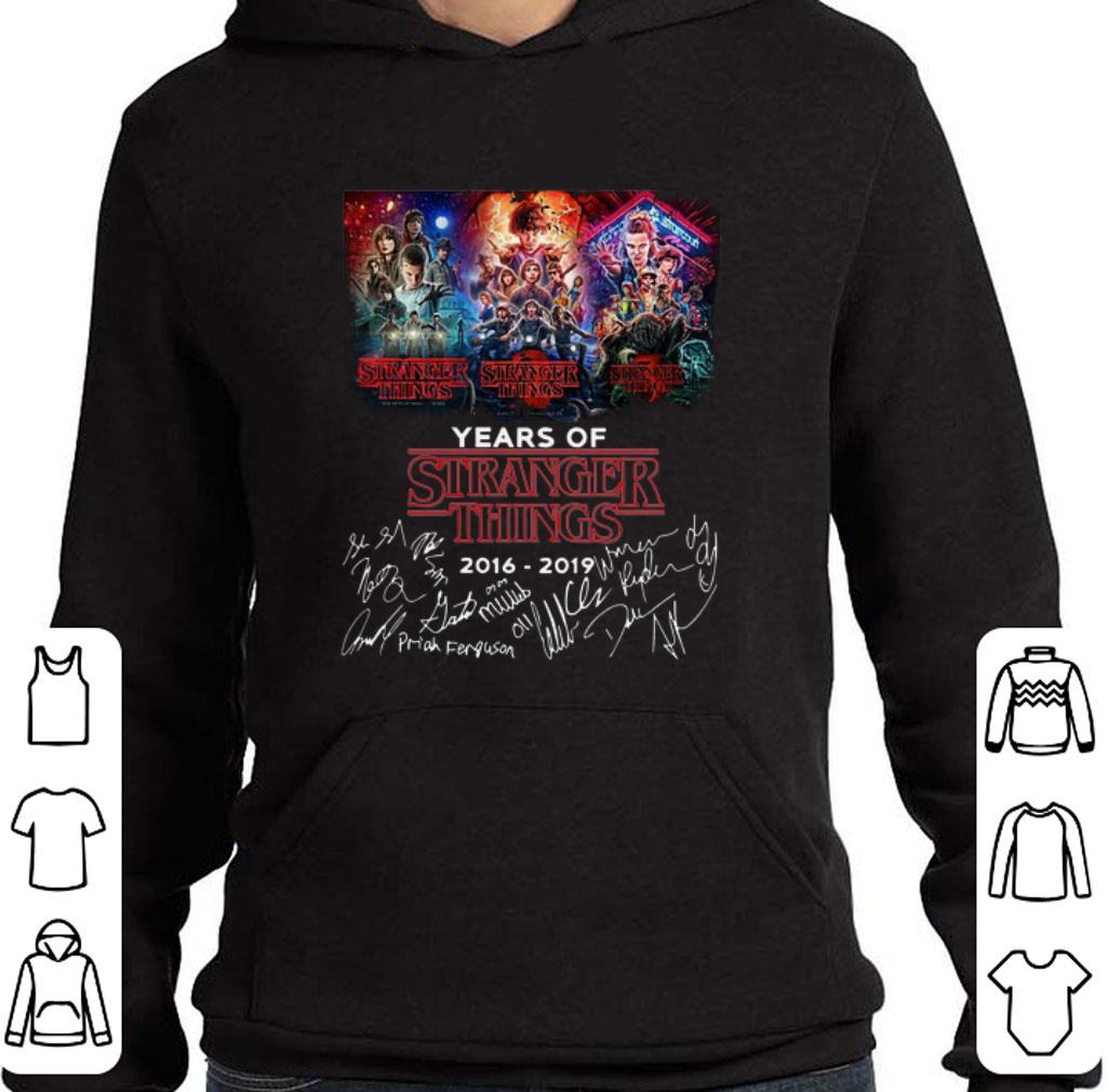 Pretty 3 Season 3 Years Of Stranger Things 2016-2019 signatures shirt