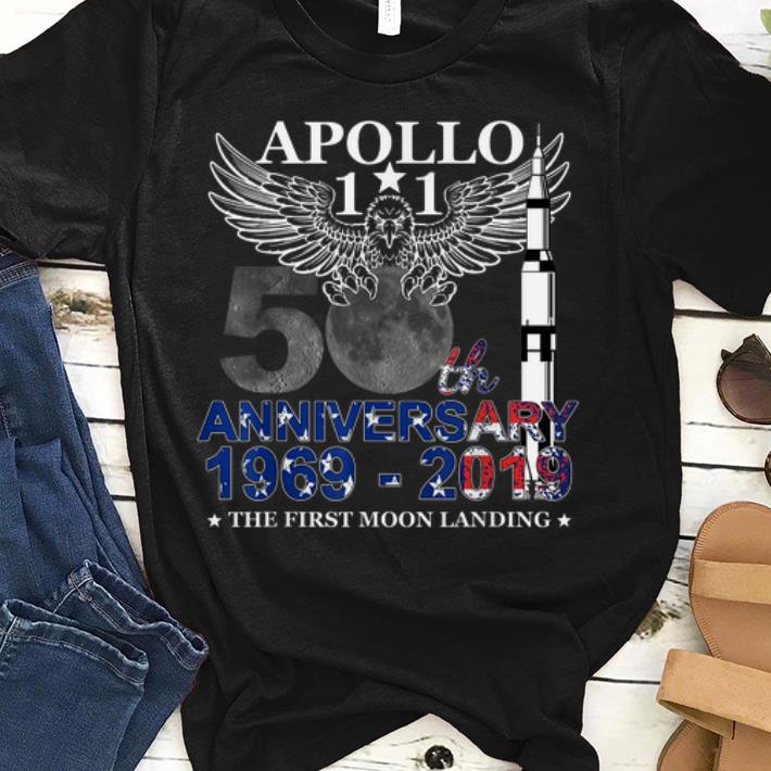 Pretty Apollo 11 50th Anniversary Moon Landing July 20 1969-2019 shirt