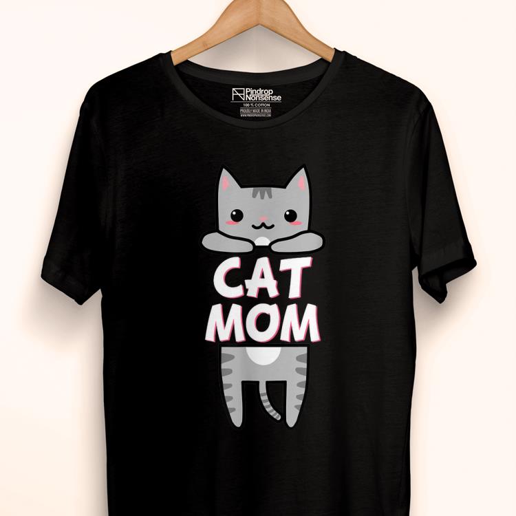 Pretty Cat Mom Kawaii Grey Tabby Kitty Cute shirt