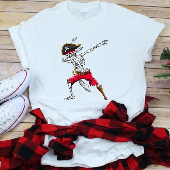 Pretty Dabbing Skeleton Pirate Halloween Dab shirt