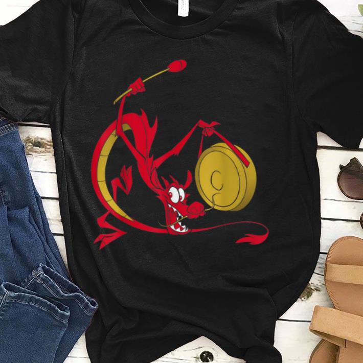 Pretty Disney Mulan Mushu And Gong Red Thin Dragon shirt