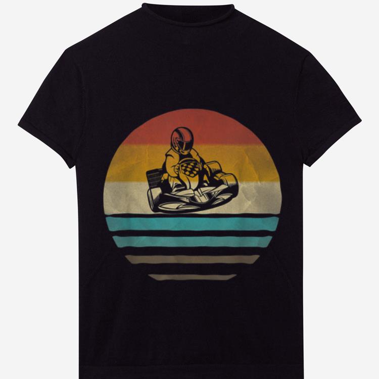 Pretty Go Kart Racing Retro Vintage Sunset Old School shirt