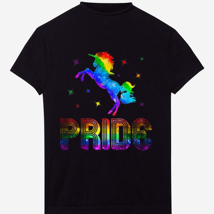 Pretty Pride Rainbow Unicorn LGBT Wolrd Pride shirt